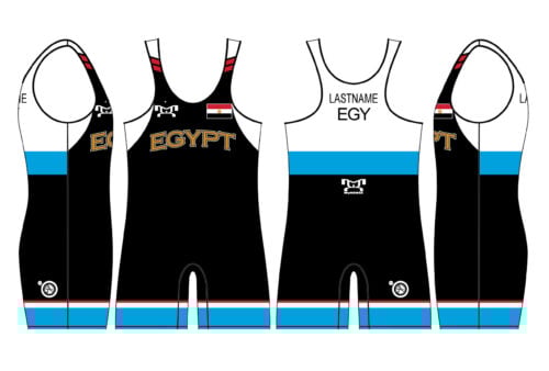 Egypt UWW 2024 Blue Freestyle Singlet(PRE ORDER)