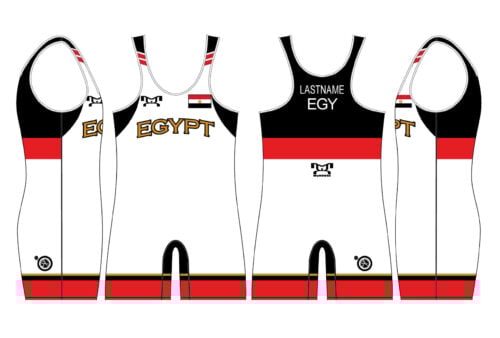 Egypt UWW 2024 Red Freestyle Singlet(PRE ORDER)