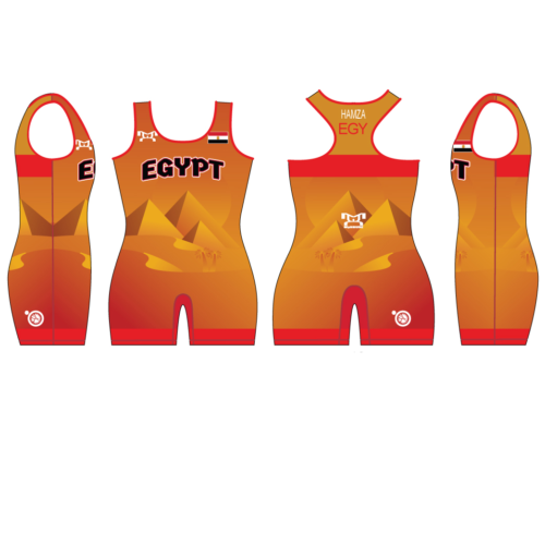 Samar hamza Red Freestyle Egypt Pyramid Women's Singlet