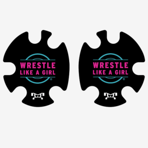 wrestle like a girl headgear decal