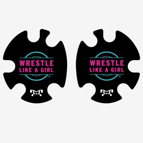 wrestle like a girl headgear decal