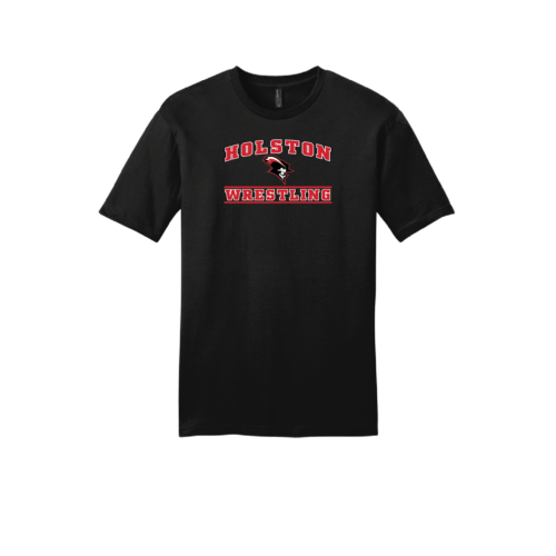Holston Wrestling Black Custom Heat Press T Shirt 2024