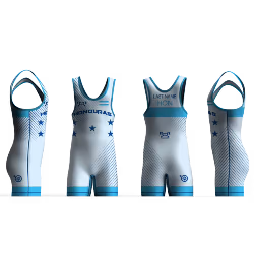 Honduras UWW 2024 Blue Freestyle Singlet(PRE ORDER)