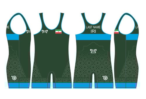 Iran UWW 2024 Blue Freestyle Singlet(PRE ORDER)