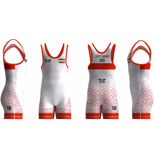 Iran UWW 2024 Red Freestyle Singlet (pre order)