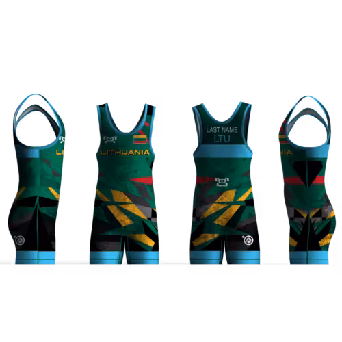 Lithuania UWW 2024 Blue Freestyle Singlet (pre order)