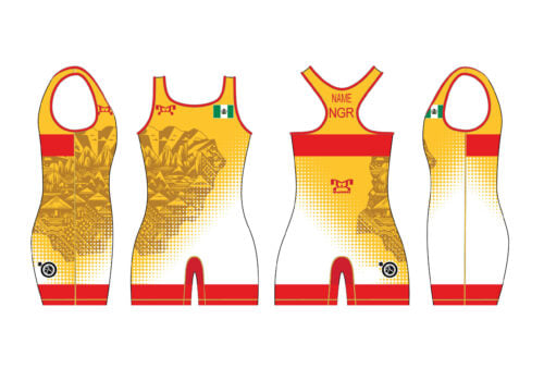 Nigeria UWW 2024 Women's Red Freestyle Singlet (pre order)