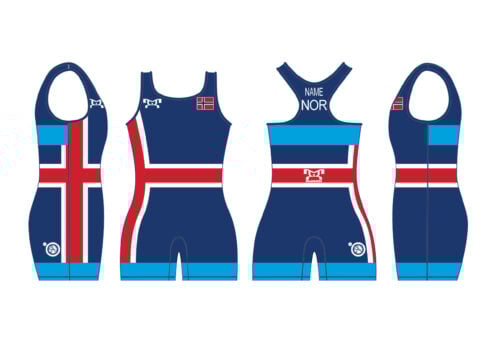 Norway UWW 2024 Women's Blue Freestyle Singlet (pre order)