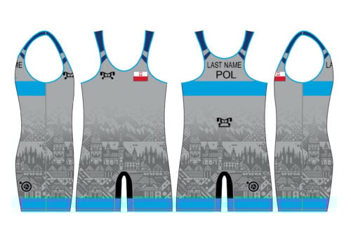 Poland UWW 2024 Blue Freestyle Singlet (pre order)