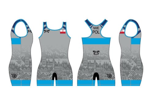 Poland UWW 2024 Women's Blue Freestyle Singlet (pre order)