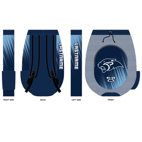Pinckneyville High School Sublimated Red Custom Gear Bag