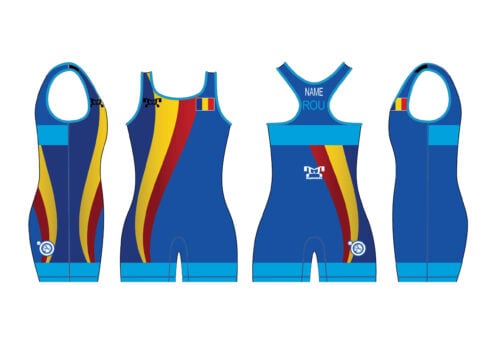 Romania UWW 2024 Women's Blue Freestyle Singlet (pre order)