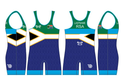 South Africa UWW 2024 Blue Freestyle Singlet (pre order)