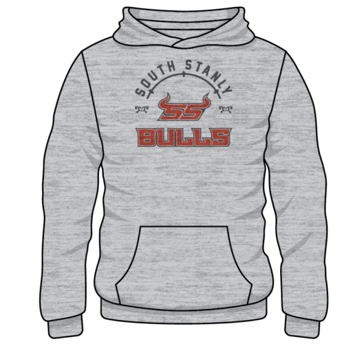 SOUTH STANLY Custom Sublimated Decal Grey Hoodie