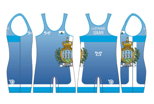 San Marino UWW 2024 Blue Freestyle Singlet (pre order)