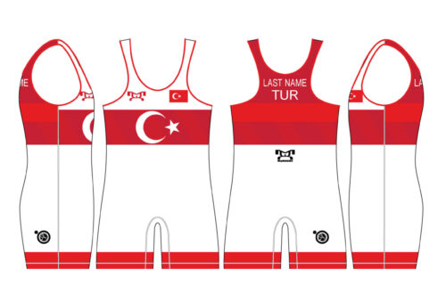 Turkey UWW 2024 Red Freestyle Singlet (pre order)