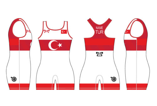 Turkey UWW 2024 Women's Red Freestyle Singlet (pre order)