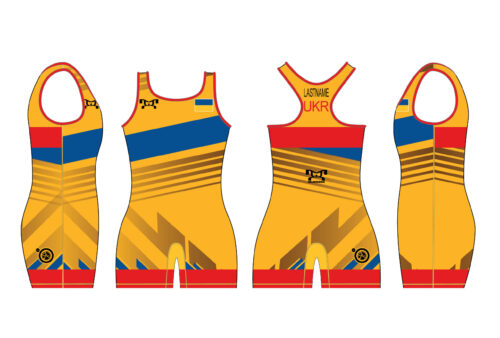 Ukraine UWW 2024 Women's Red Freestyle Singlet (pre order)