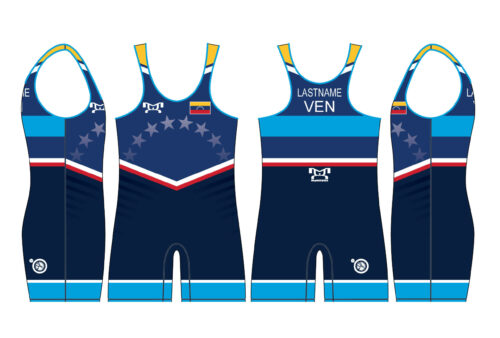 Venezuela UWW 2024 Blue Freestyle Singlet (pre order)