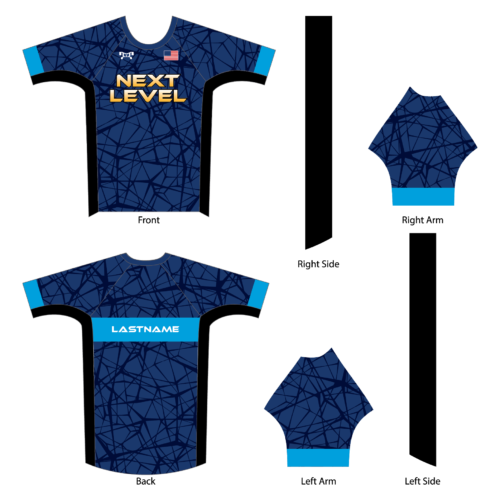 Next Level Custom Men's BLUE Compression Shirt 2024