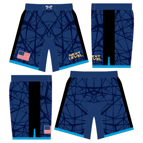 Next Level Custom BLUE Men's Fight Shorts 2024