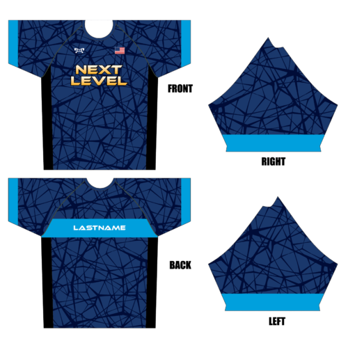 Next Level Wrestling BLUE Dri-Fit T-Shirt