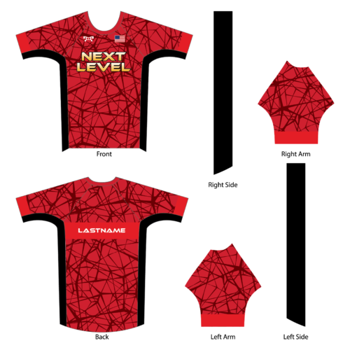 Next Level Custom Men's RED Compression Shirt 2024