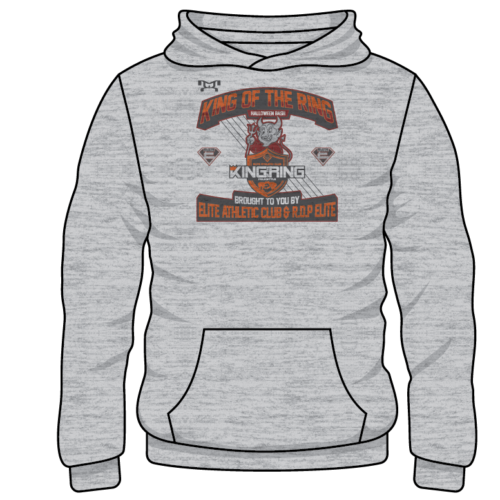 Elite Athletic Club Custom Sublimated Decal Grey Hoodie