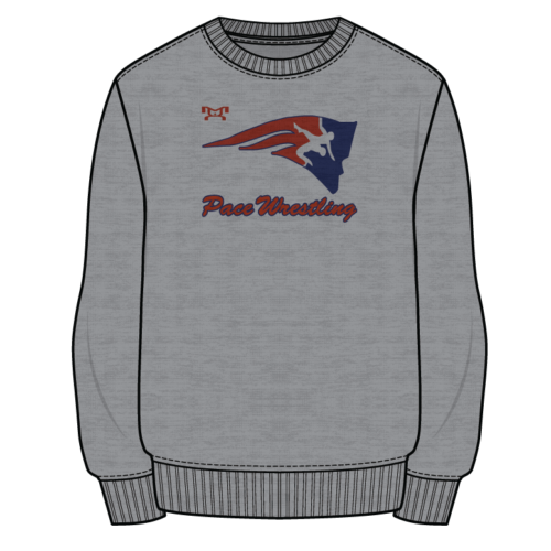 Pace High School Sublimated Decal Grey Crewneck