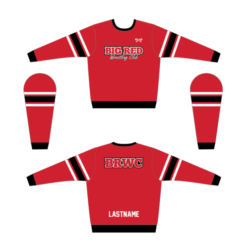 Big Red Wrestling Club Custom Sublimated Crewneck
