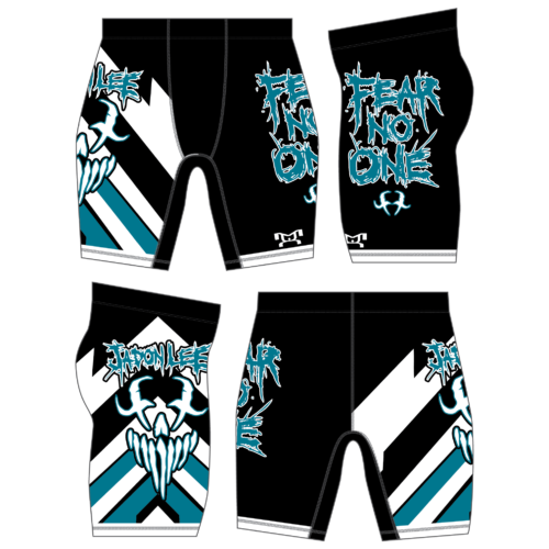 Team Lee Custom Black Compression  Shorts