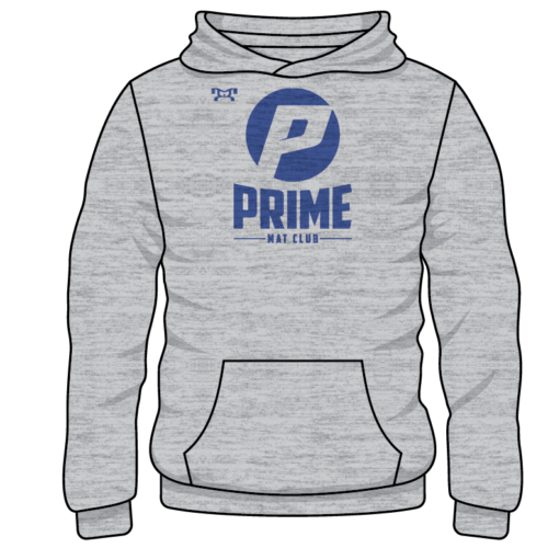 Prime Mat Club Boys Custom Sublimated Decal Grey Hoodie
