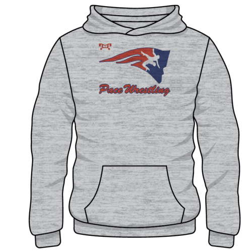 Pace High School Custom Sublimated Decal Grey Hoodie