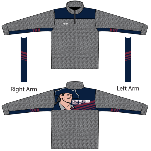 New Oxford Wrestling Heathered Quarter Zip 2024 (Heathered fabric may vary in color & texture)