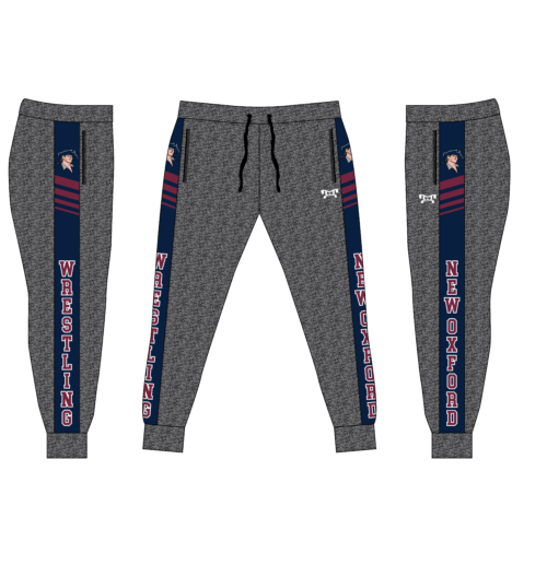 New Oxford Wrestling Custom  Joggers 2024 (Heathered fabric may vary in color & texture)