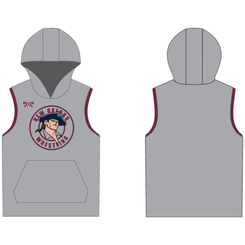 New Oxford Wrestling Sleeveless Sublimated Hoodie