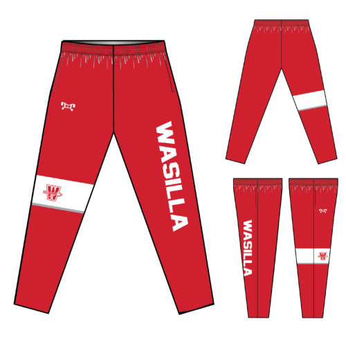 Wasilla High School Sublimated Tapered Pants W/ Zipper 2024