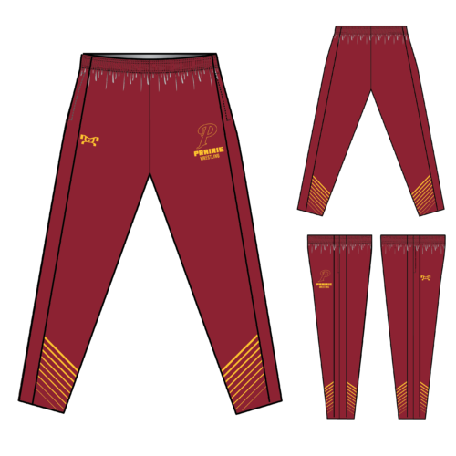 Prairie High School Sublimated Tapered Pants W/ Zipper 2024
