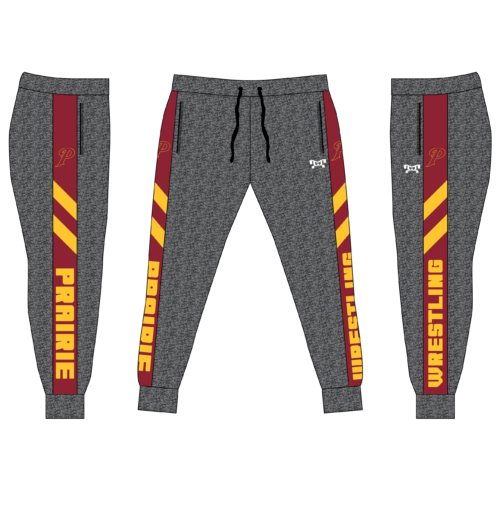 Prairie High School Custom Joggers (Heathered fabric may vary in color & texture)