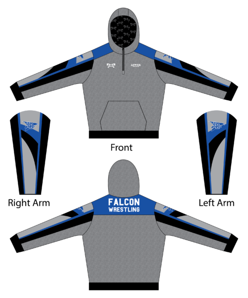 Lower Dauphin Custom Quarter Zip Hoodie