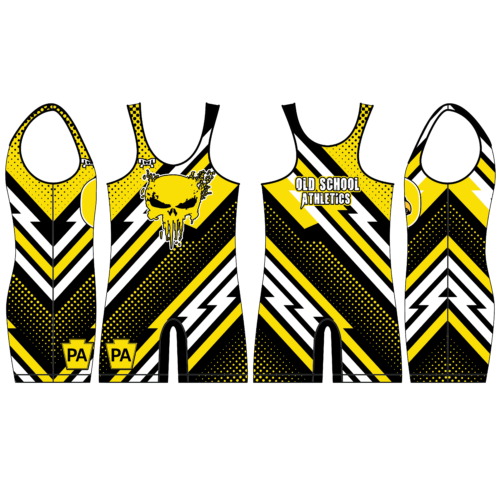 Old School Athletics  Custom Yellow Singlet 2024
