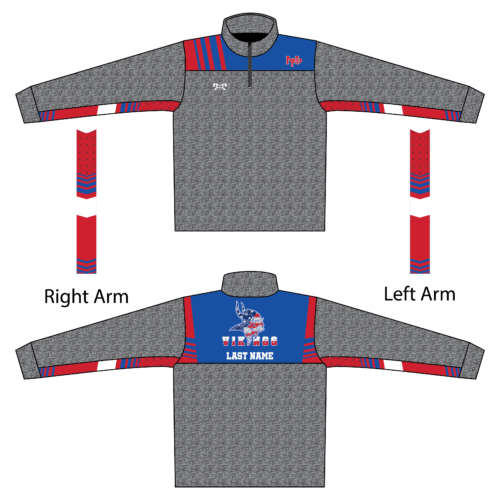 Mount Pleasant Wrestling Heathered Quarter Zip  (Heathered fabric may vary in color & texture)