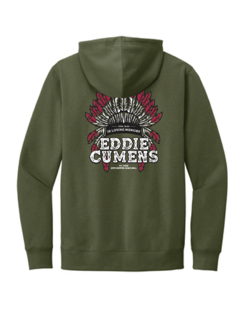 Eddie Cumens Olive Hoodie - Image 2