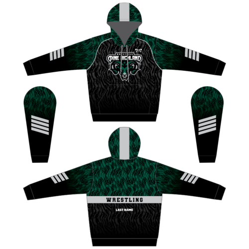 Pine Richland Wrestling Club Elite Custom Sublimated Hoodie 2024