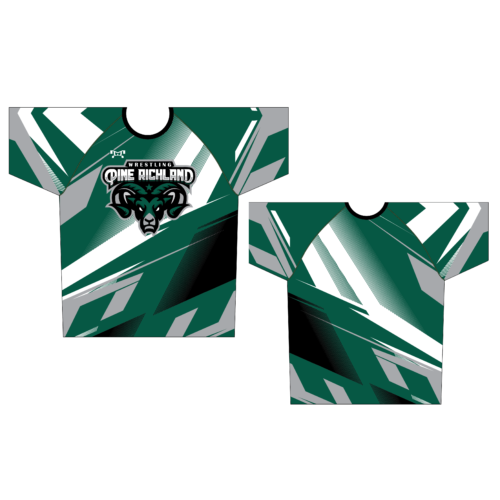 Pine Richland Wrestling Club  Geometric Dri-Fit T-Shirt 2024