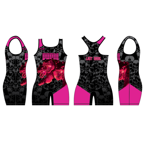 Doom Wrestling Club Women's Custom Singlet
