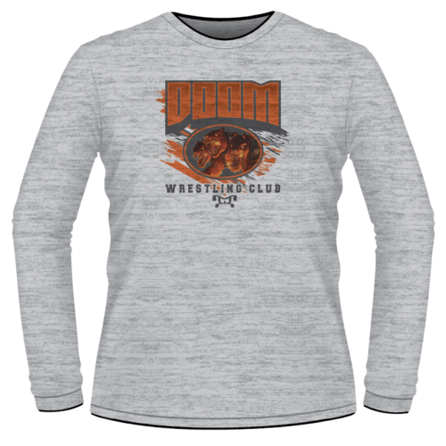 Doom Wrestling Club Sublimated Decal Orange Long Sleeve