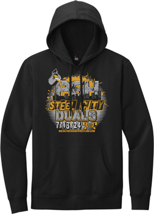 Steel City Duals Heat Press Black Hoodie 2024