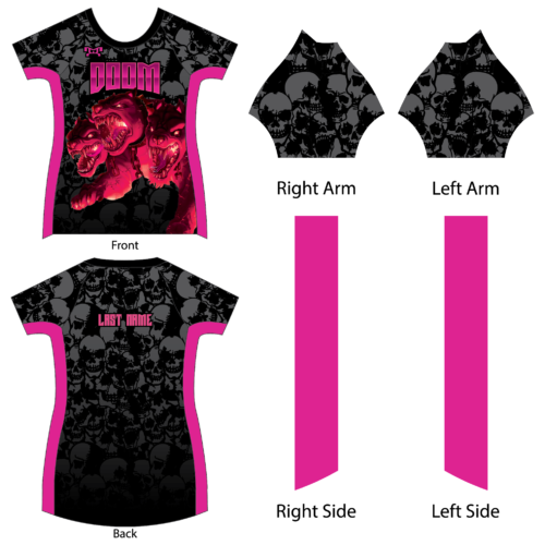 Doom Wrestling Club Custom Womens Compression Shirt 2024