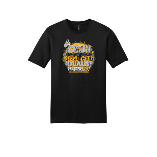 Steel City Duals Black Heat Press T-Shirt 2024
